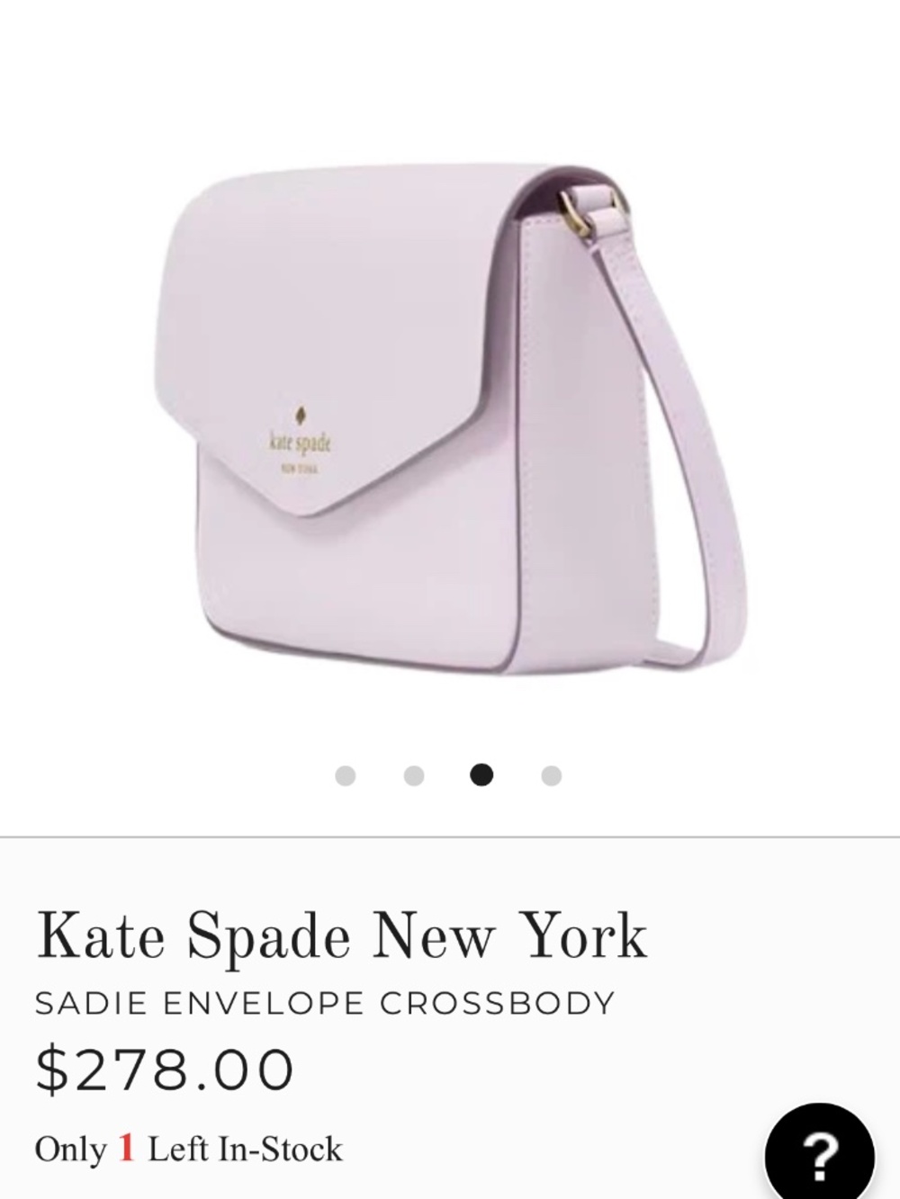 NEW KATE SPADE SADIE ENVELOPE MINI CROSSBODY - Picture 2 of 8